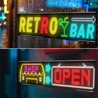 Yüksek Parlaklık 3500 Nits LED Esnek Ekran Bluetooth Bağlantısı 1330x192mm